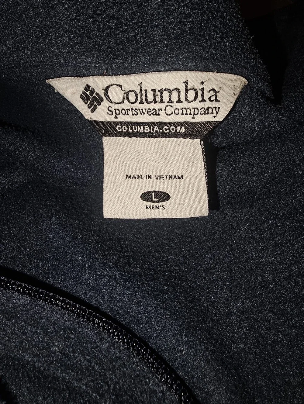Columbia Men’s Large Full-Zip Fleece Jacket in Sage Green
